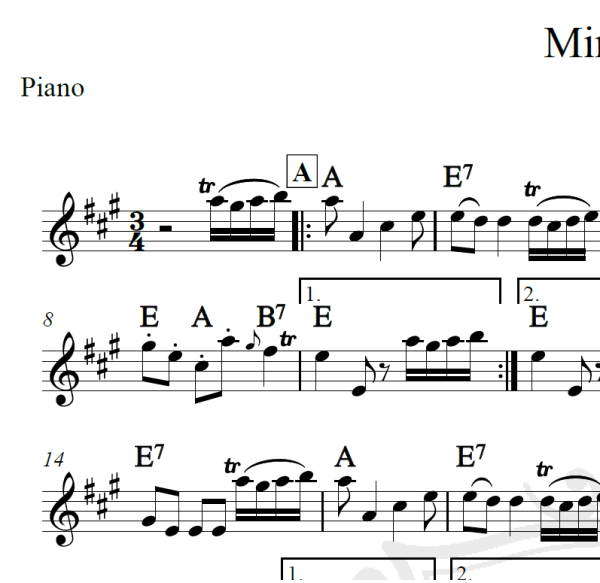 Minueto - Boccherini - Piano