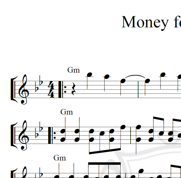 Money for nothing - Dire Streets - Piano