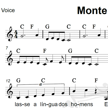 Monte Castelo - Legião Urbana - Piano/Vocal