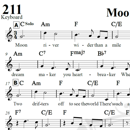 Moon river - Arranjo Coral