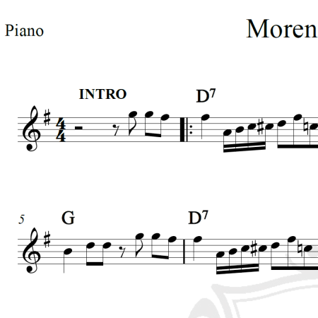 Moreninha linda - Tonico e Tinoco - Piano/Vocal