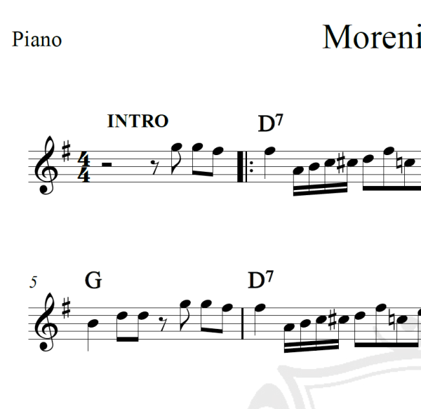 Moreninha linda - Tonico e Tinoco - Piano/Vocal