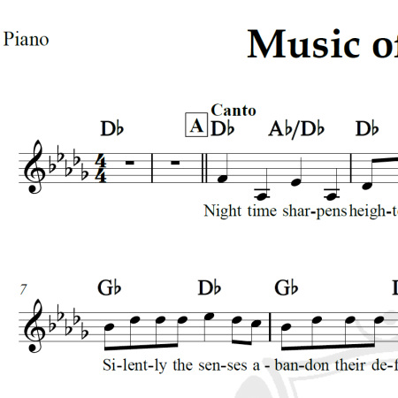 Music of the night - Piano/Vocal