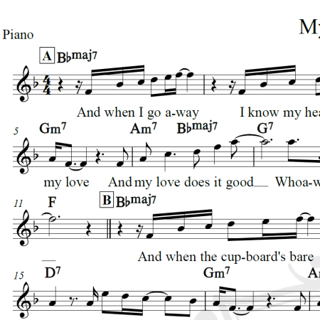 My Love - Paul McCartney -Piano/Vocal