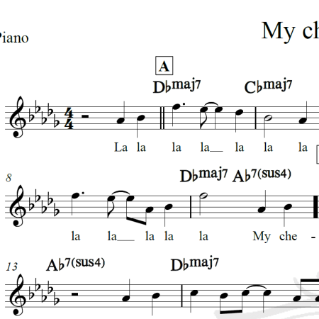 My cherie amour - Stevie Wonder - Piano/Vocal