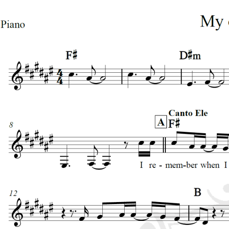 My only one - Sebastián Yatra e Isabela Merced - Piano/Vocal