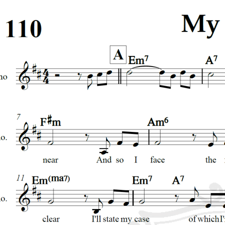 My Way - Frank Sinatra - Arranjo Coral