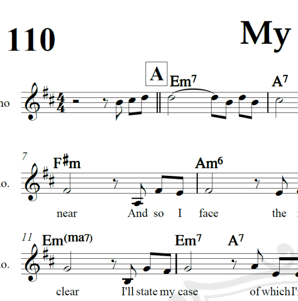 My Way - Frank Sinatra - Arranjo Coral