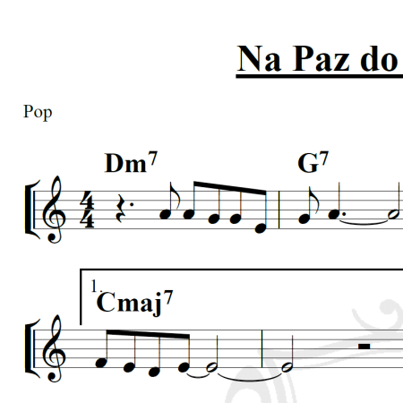 Na Paz do Seu Sorriso - Roberto Carlos - Piano