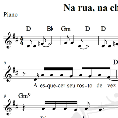 Na rua, na chuva, na fazenda - Tim Maia - Piano/Vocal