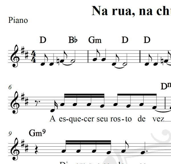 Na rua, na chuva, na fazenda - Tim Maia - Piano/Vocal