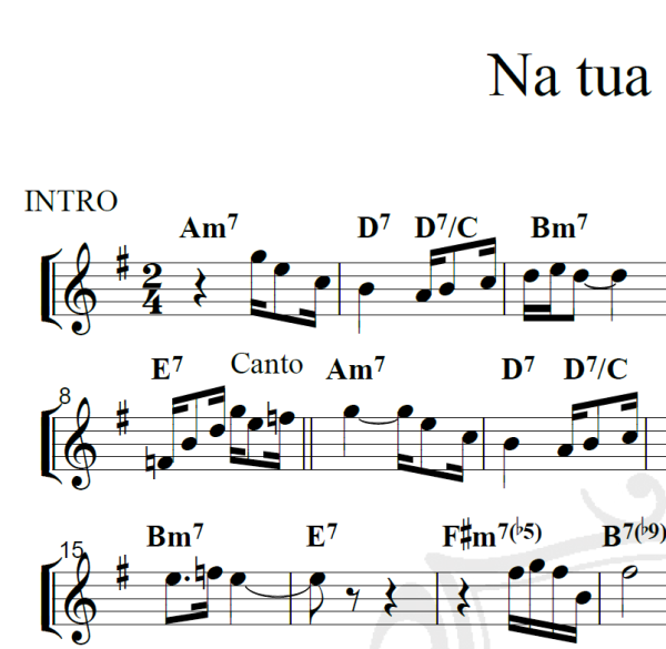 Na tua ausência - Piano