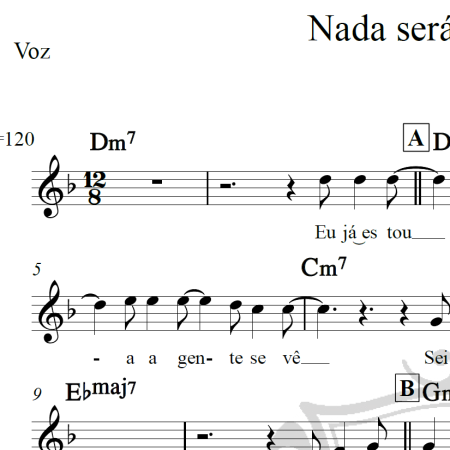 Nada será como antes - Milton Nascimento - Piano/Vocal