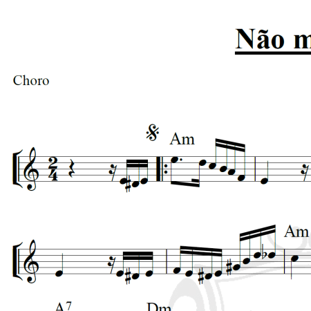 Não me toques - Piano