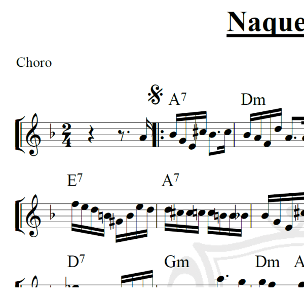 Naquele Tempo - Piano