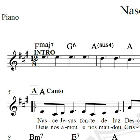 Nasce Jesus - Bruna Karla - Piano/Vocal