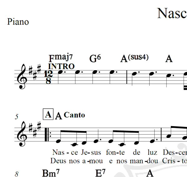 Nasce Jesus - Bruna Karla - Piano/Vocal