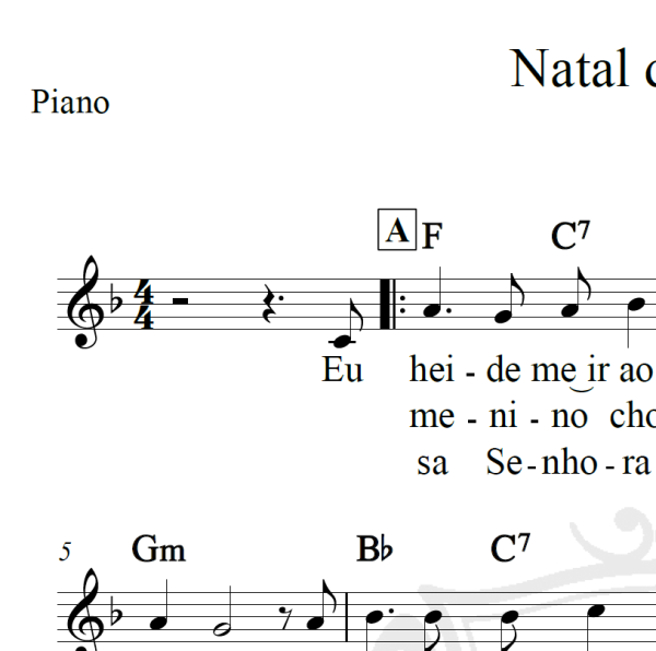 Natal de Elvas - Piano/Vocal