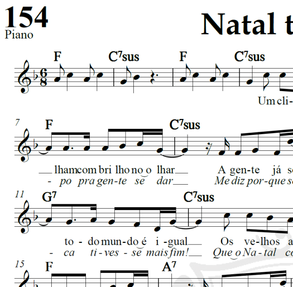 Natal todo dia - Roupa Nova - Piano/Vocal