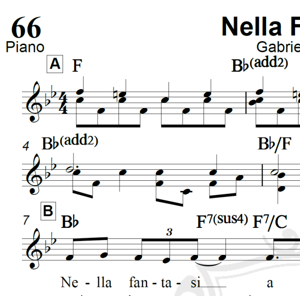 Nella Fantasia (Gabriel's Oboe) - Piano/Vocal