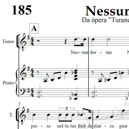 Nessum Dorma (Turandot) - Puccini - Piano/Vocal
