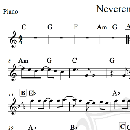 Neverending story - Piano