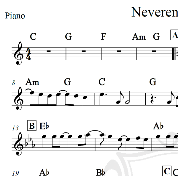 Neverending story - Piano