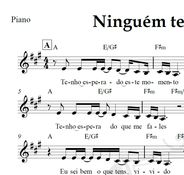 Ninguém te ama como eu - Padre Marcelo Rossi - Piano/Vocal