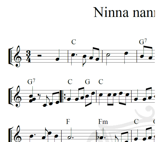 Ninna nanna della vita - Piano