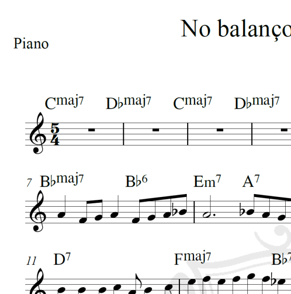 No balanço do Jequibau - Mario Albanese - Piano