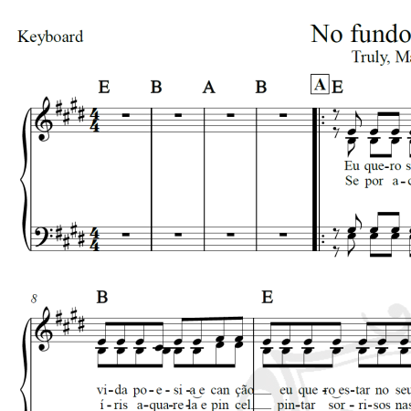 No fundo do coração (Truly, Madly, Deeply) - Sandy e Júnior - Arranjo Coral