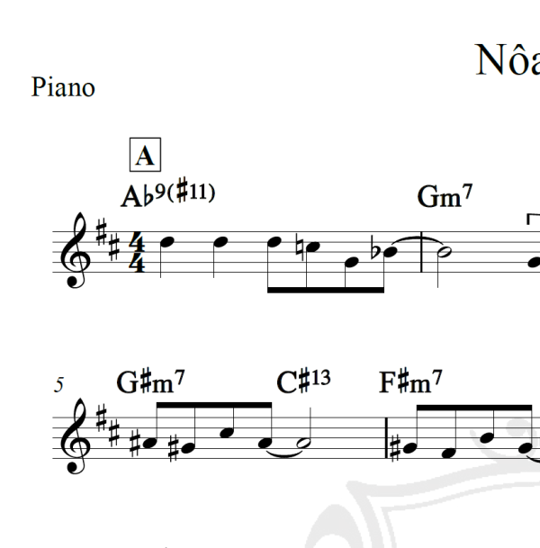 Nôa-nôa - Piano