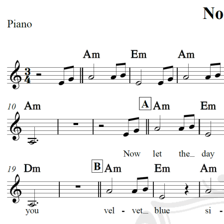 Nocturne - Secret Garden - Piano/Vocal