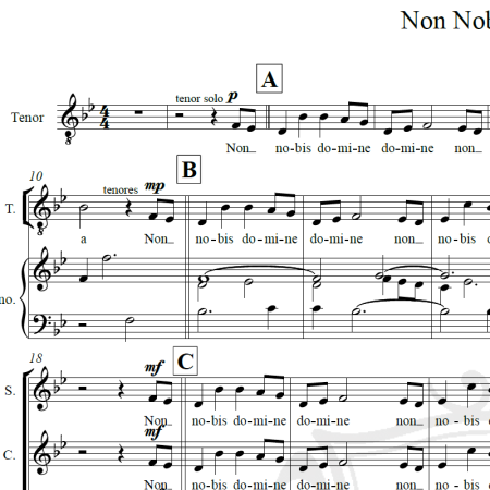 Non Nobis Domine - Patrik Doyle - Arranjo Coral