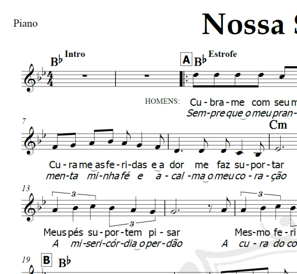 Nossa Senhora - Roberto Carlos - Piano/Vocal