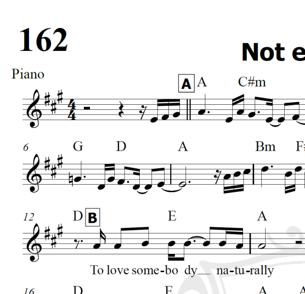 Not enough - Van Halen - Piano/Vocal