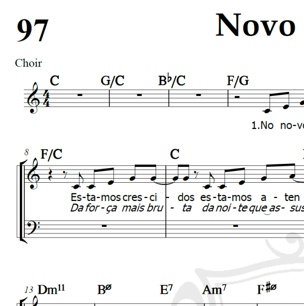 Novo Tempo - Ivan Lins - Arranjo Coral