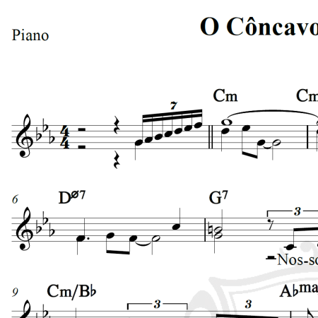 O Côncavo e o convexo - Roberto Carlos - Piano/Vocal