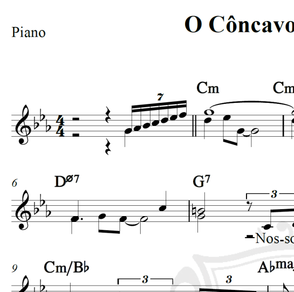 O Côncavo e o convexo - Roberto Carlos - Piano/Vocal