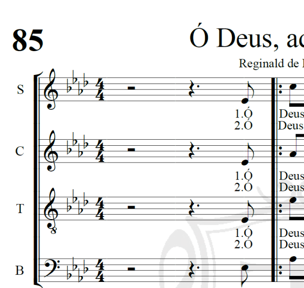 Ó Deus, aqui viemos - Arranjo Coral