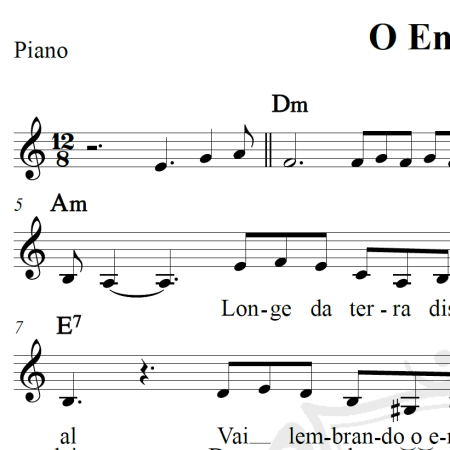 O Emigrante - Carmen Silva - Piano/Vocal