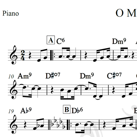 O Malandro - Chico Buarque - Piano