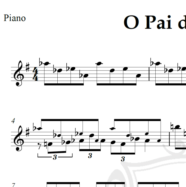 O Pai da Noiva - Piano