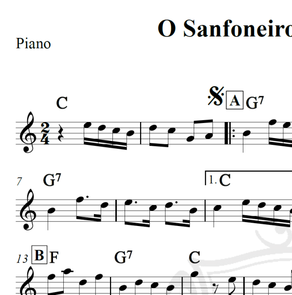 O Sanfoneiro só tocava isso - Piano