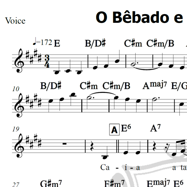 O Bêbado e a equilibrista - Elis Regina - Piano/Vocal