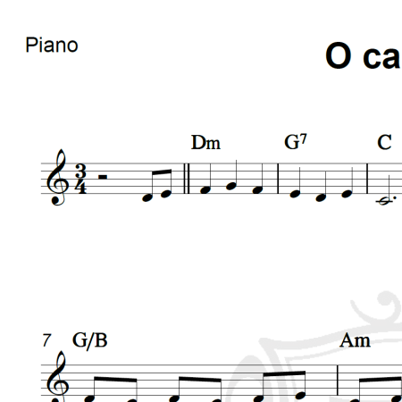 O caderno - Toquinho - Piano/Vocal