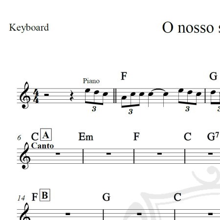 O nosso santo bateu - Matheus e Kauan - Cifra