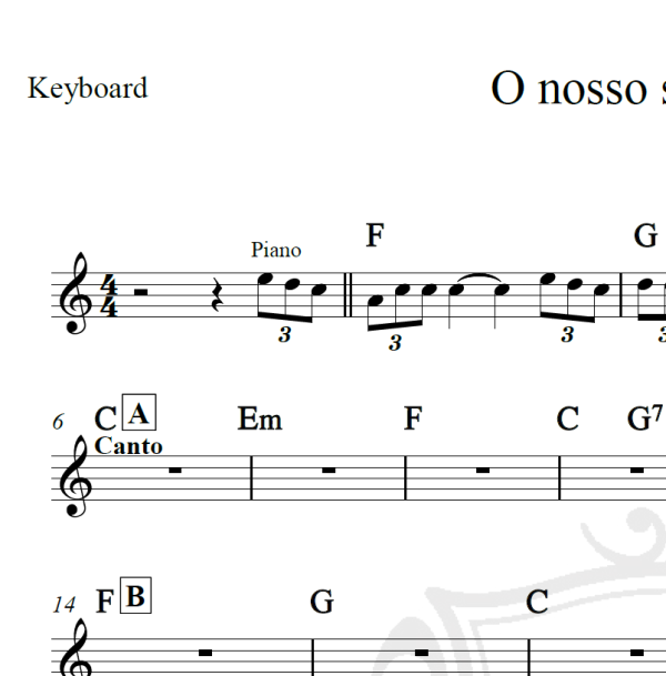 O nosso santo bateu - Matheus e Kauan - Cifra