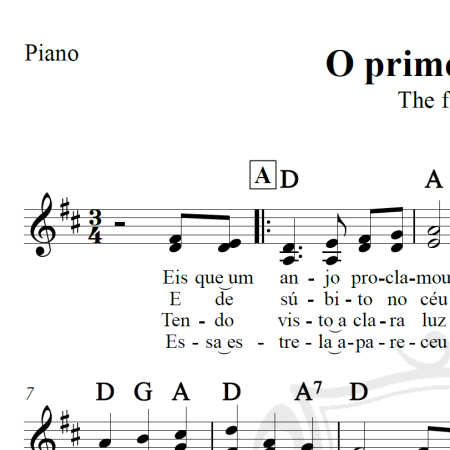 O primeiro Natal - Piano/Vocal