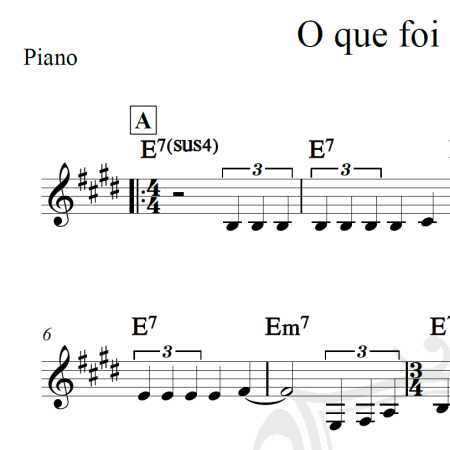 O que foi feito deverá - Milton Nascimento - Piano